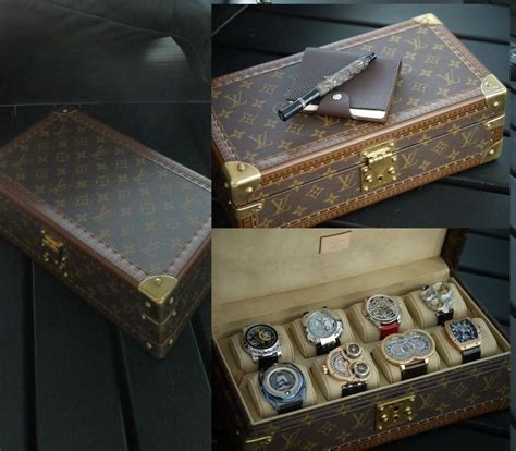 louis vuitton mens watch case|Louis Vuitton watch trunk.